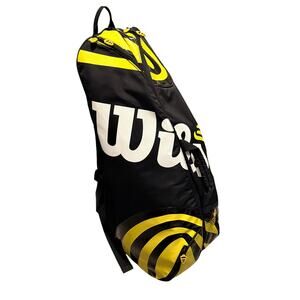Wilson BLX Tour Super Six Pro Tennis Bag Black Yellow